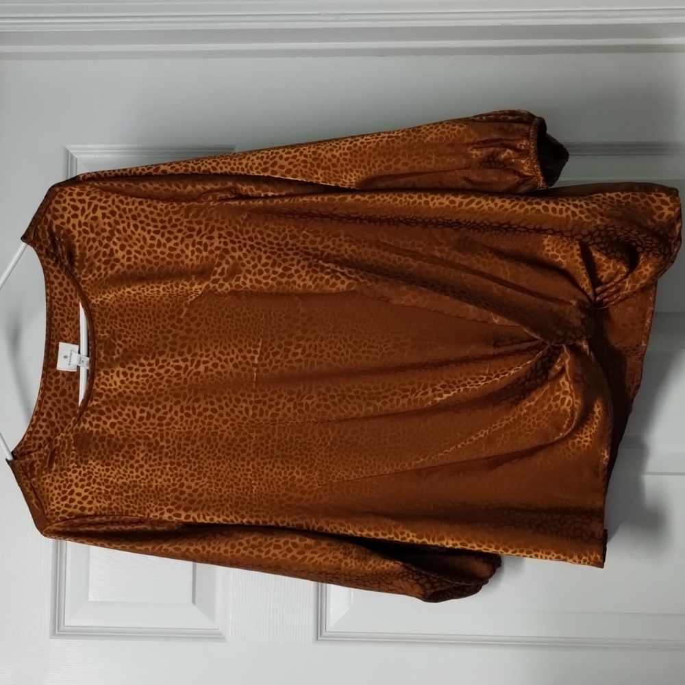 Dressbarn women's top sweater size 1X orange